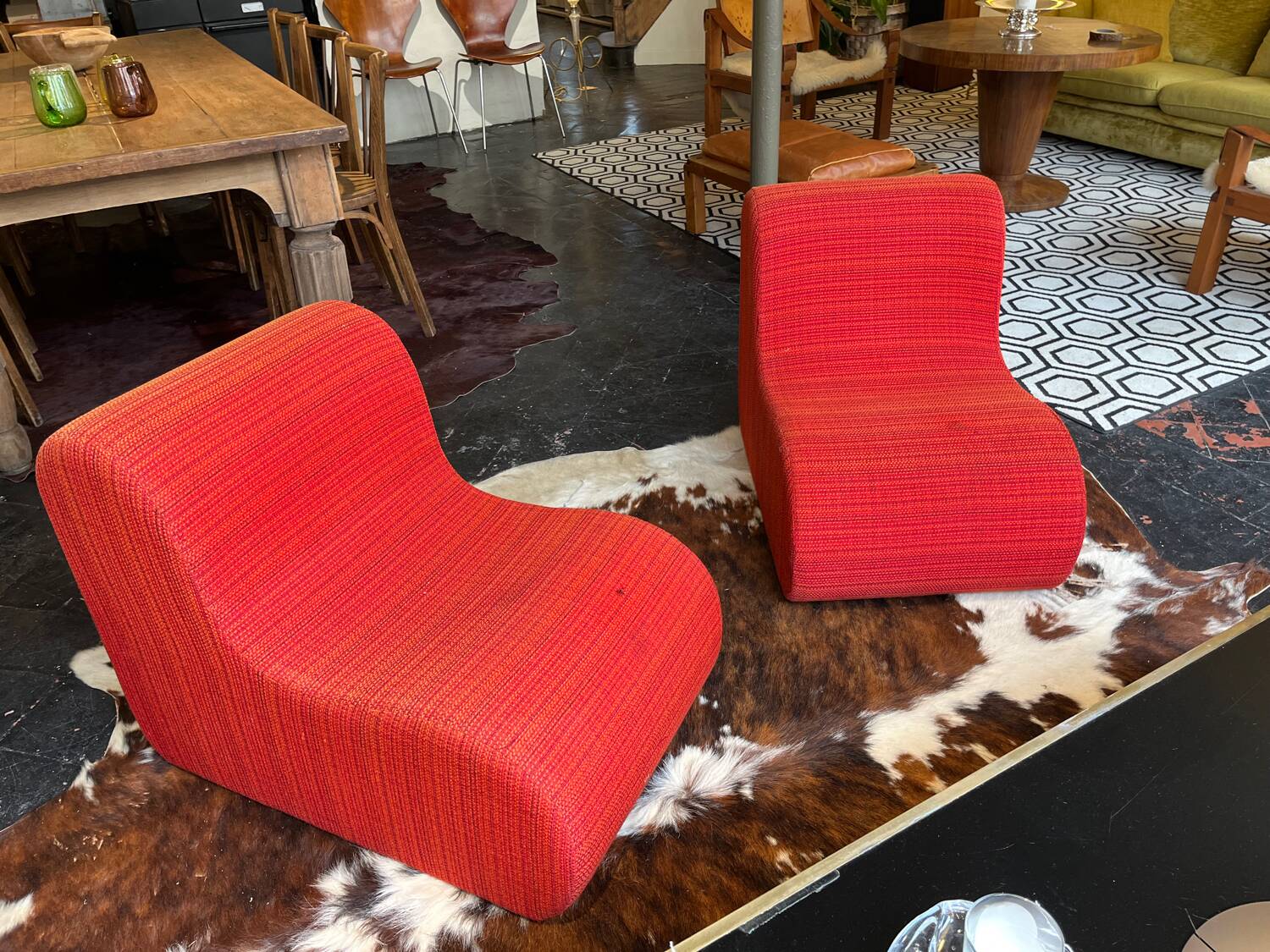 Pair of low chairs 1970