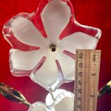 Lampe fleur de marguerite lucite vintage