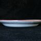 Plate in Faience de l'est pink red 19th LUNEVILLE ISLETTES ST CLEMENT nº1