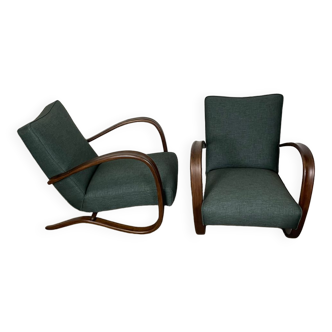 Pair of Halabala H-269 armchairs