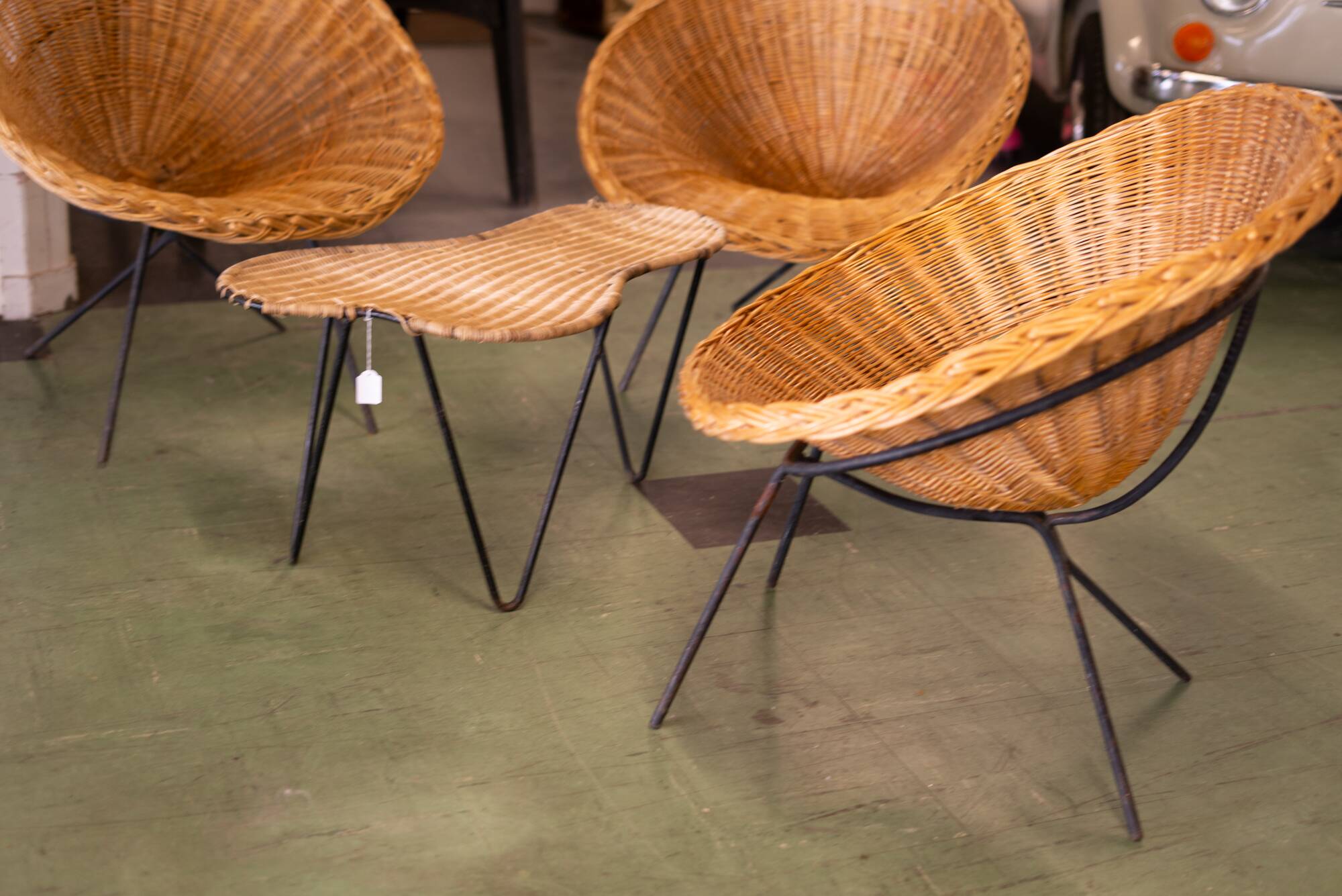 salon rotin Raoul Guys 1950