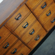 German apothecary cabinet in oak, mid-twentieth century