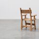 Pair of carved Brutalist Armchairs, Spain, 20th Century