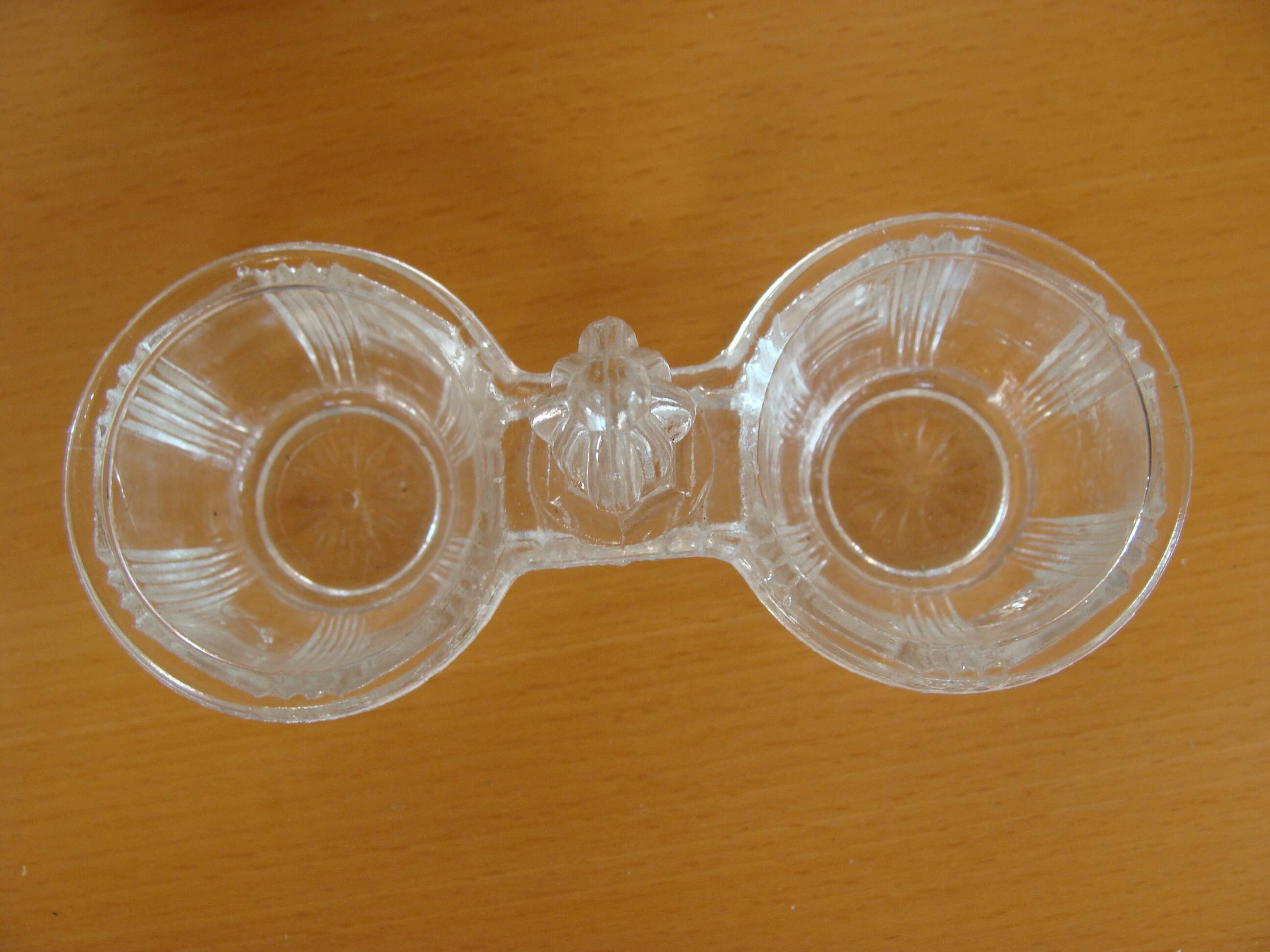 50s glass salt cellars