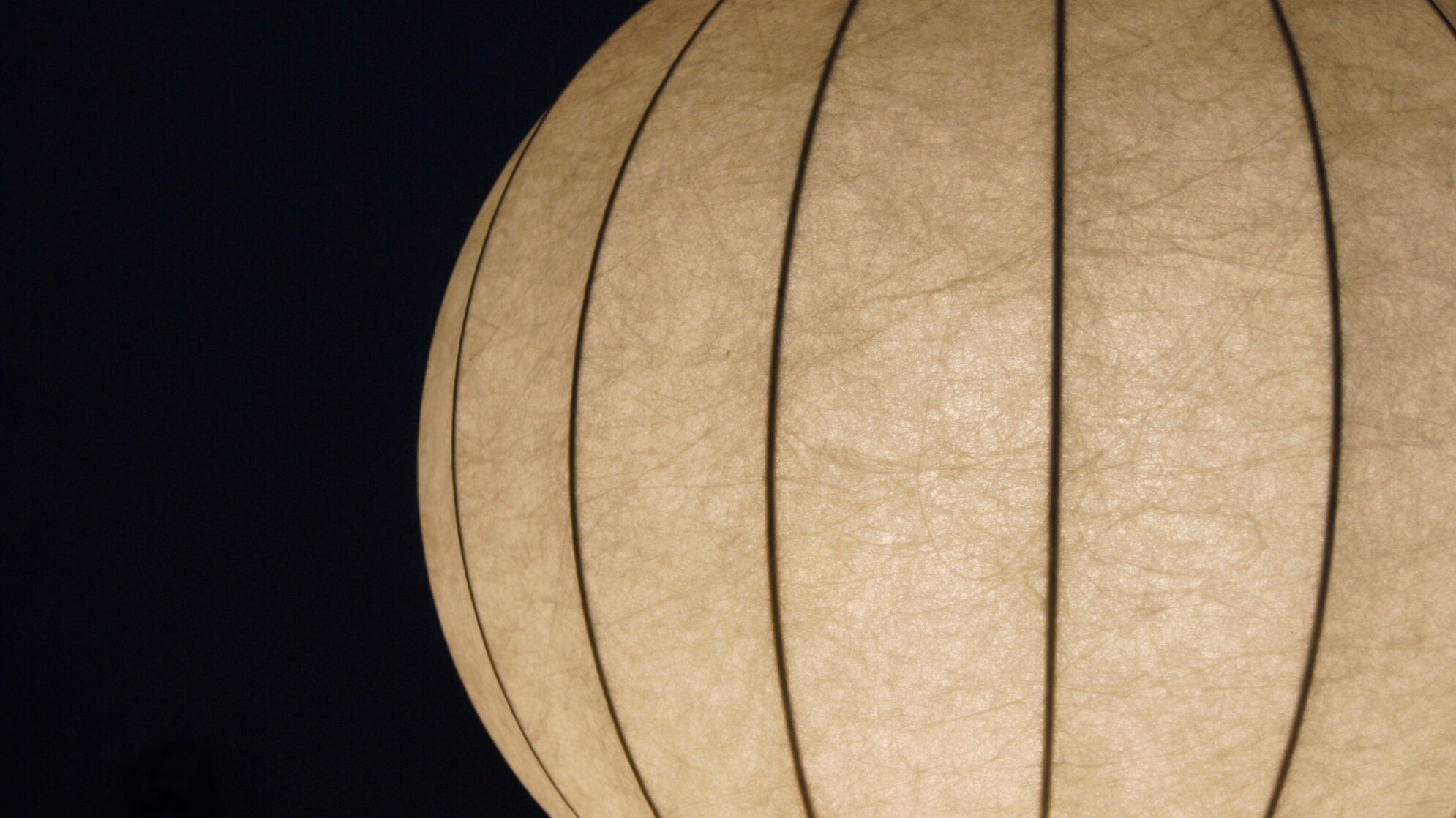 Mid-century german cocoon pendant lamp from goldkant leuchten