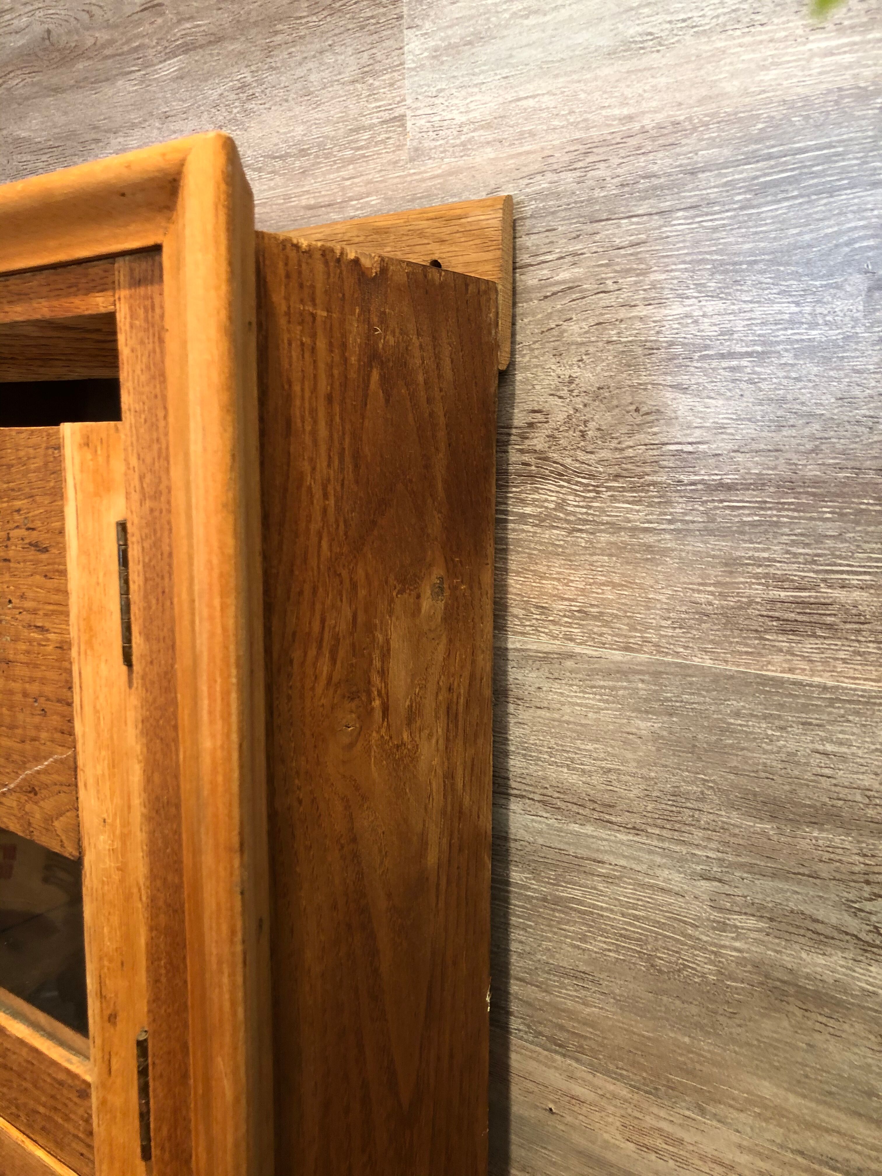 Old craft cabinet letter box oak