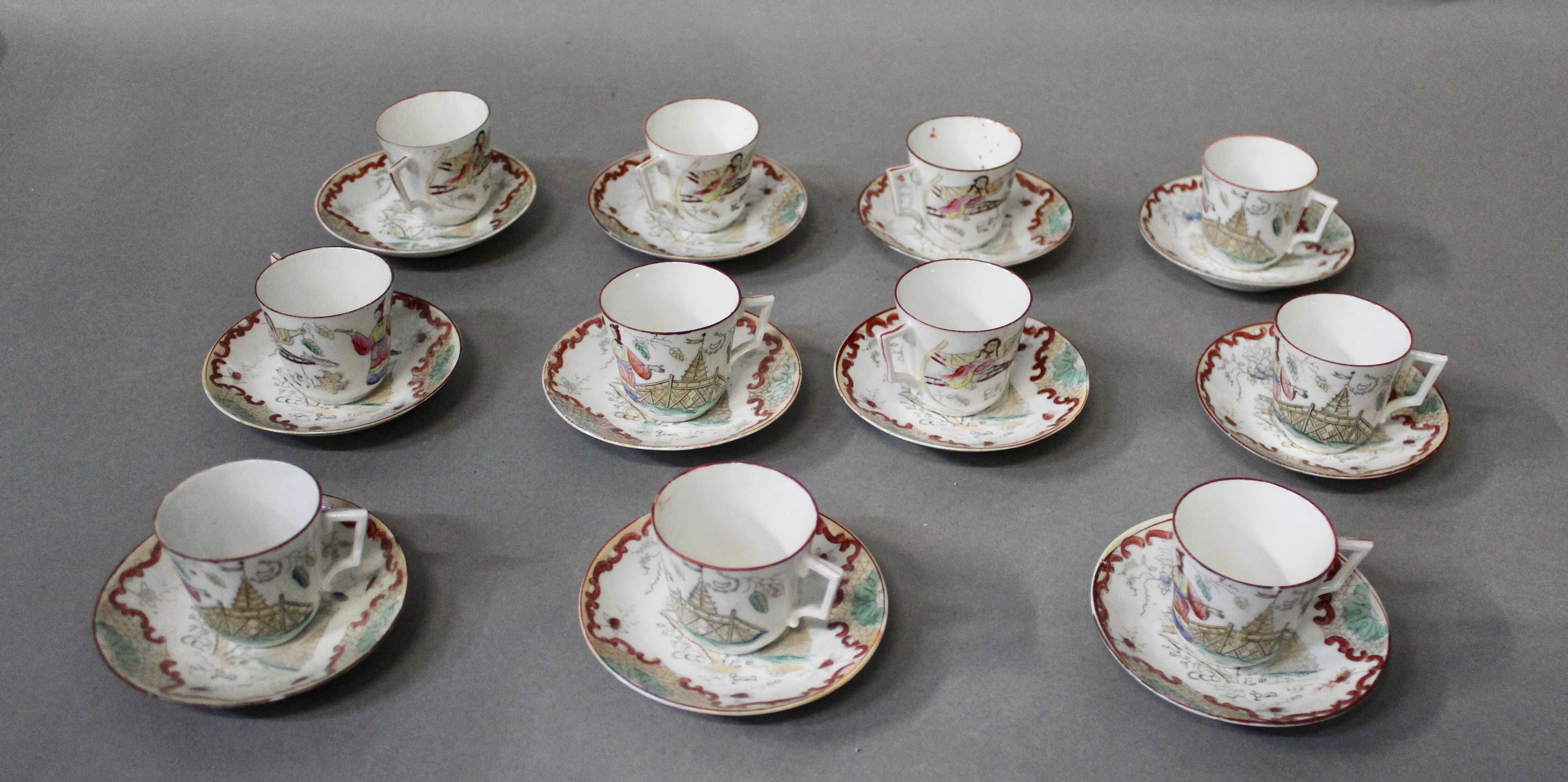 Japanese porcelain coffee service