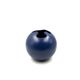 Modern blue spherical ceramic vase, Italy 1970