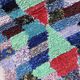 Tapis Marocain Boucherouite coloré - 90 x 187 cm