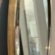 Vintage oval mirror in solid brass