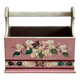 Hand-painted wooden basket – vintage charm and folk authenticity