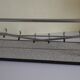 Chromed metal wall coat rack 1960