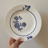 Old St Amand flat plates, blue roses