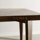 Pierre jeanneret squared wooden dining table, 1950s