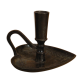 Hand candlestick in wrought iron