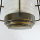 Old wall lamp type porthole in brass and glass. Navy style applique. Year 50