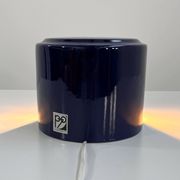 Blue night / mauve ceramic table lamp by Perdomello 70, 1970
