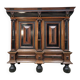 Beautiful 17th-century Dutch cabinet in rosewood and ebony marquetry.