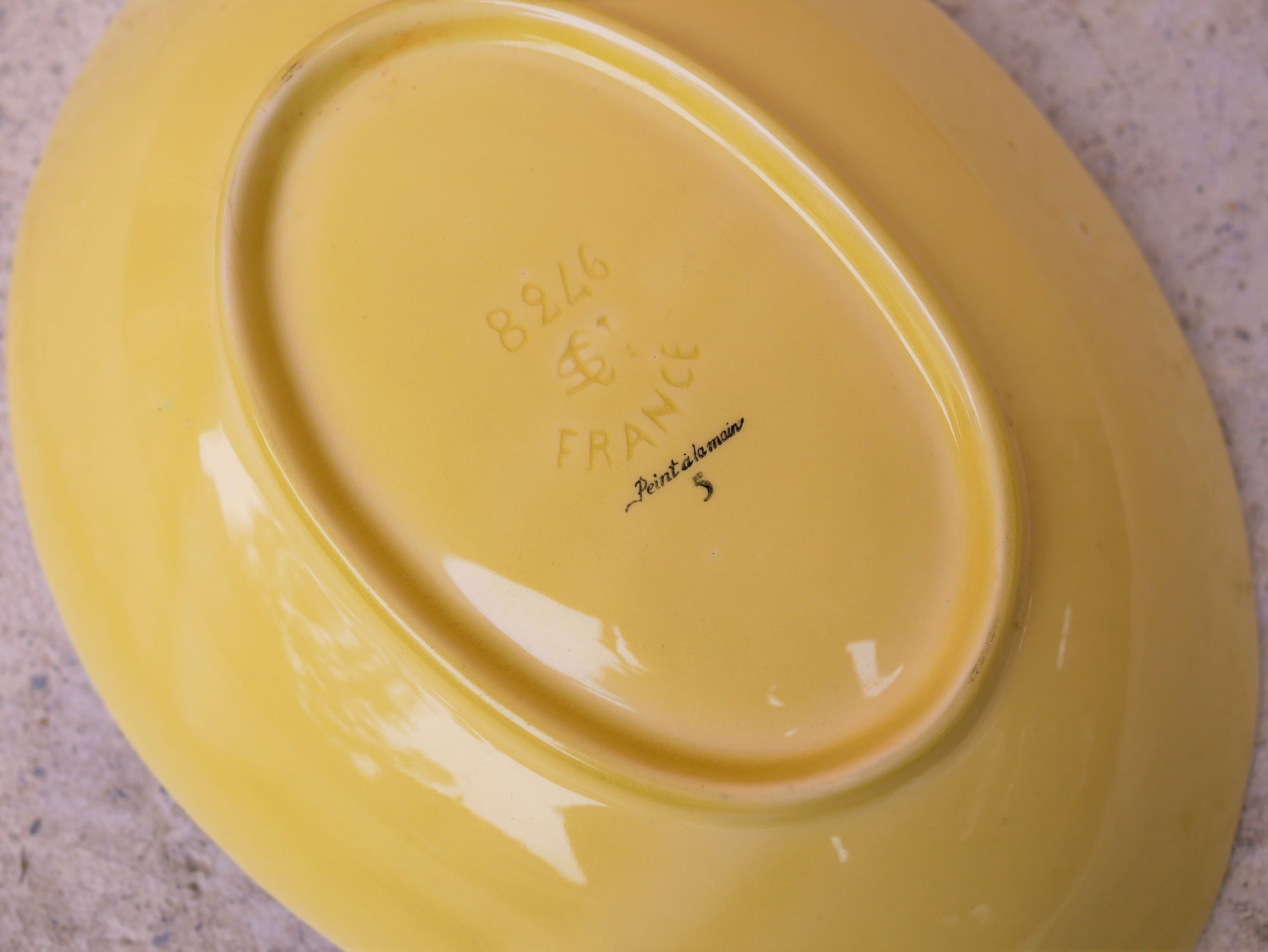 Vintage ceramic cup by Saint Clement earthenware, France