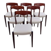 Set of 6 vintage Scandinavian chairs