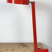 Lampe de table réglable vintage rouge, années 1970