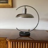 Mid-century modern chromed Table lamp, in the manner of Mariano Fortuny Italy, 1970s