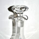 Baccarat crystal decanter engraved with guilloché volute acid 1920
