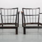 1940s Pair of Restored Thonet Armchairs , Czechoslovakia