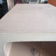 Charolles lamp signed + Rectangular fabric lampshade in beige