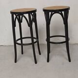 Pair of Thonet cannage style stools