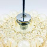 Mid-Century Amber Bubble Glass Ceiling Light/Pendant by Helena Tynell for Limburg, Germany, 1960s
