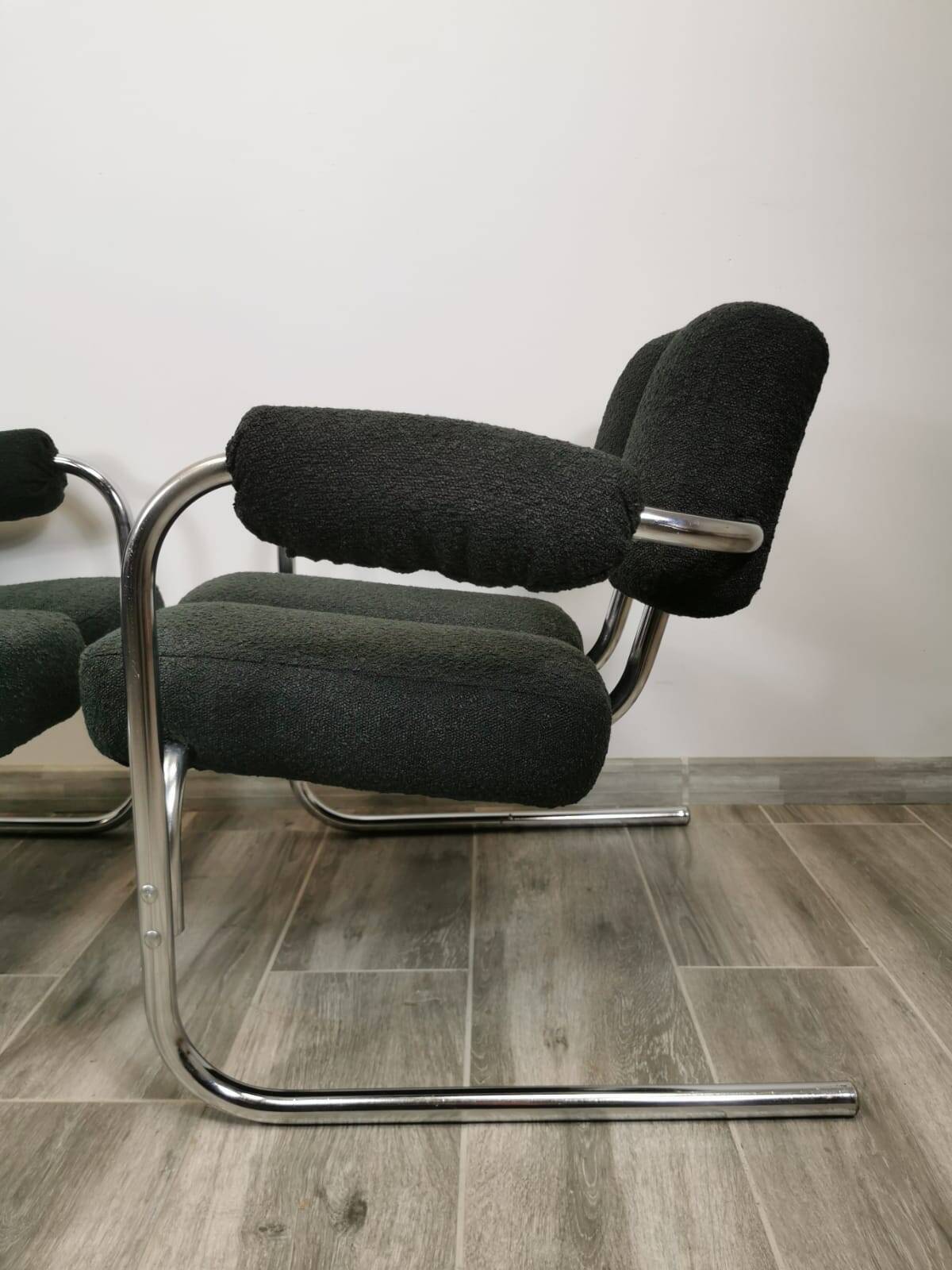 Mid-century restored armchairs