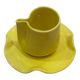 Set tasse mug nénuphar céramique artisanal pop jaune citron