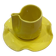Set tasse mug nénuphar céramique artisanal pop jaune citron