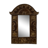 Antique carved wooden mirror