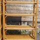 Set of 2 vintage rattan bookshelves