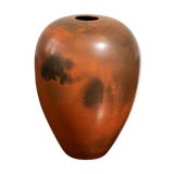 Fernand everaert (xxth) vase in sigillated earth