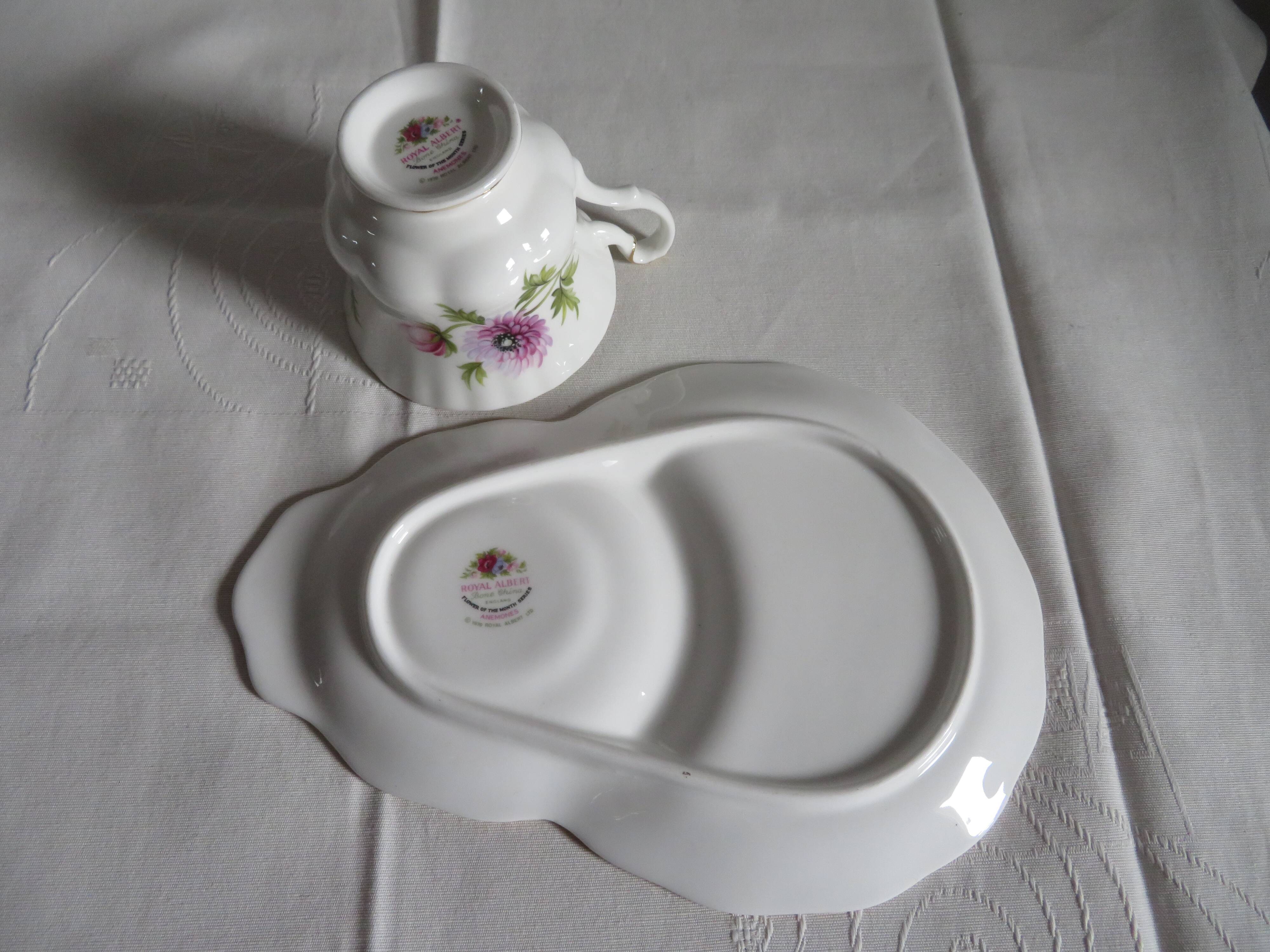 Royal Albert Porcelain Lunch Cup and Saucer (March)