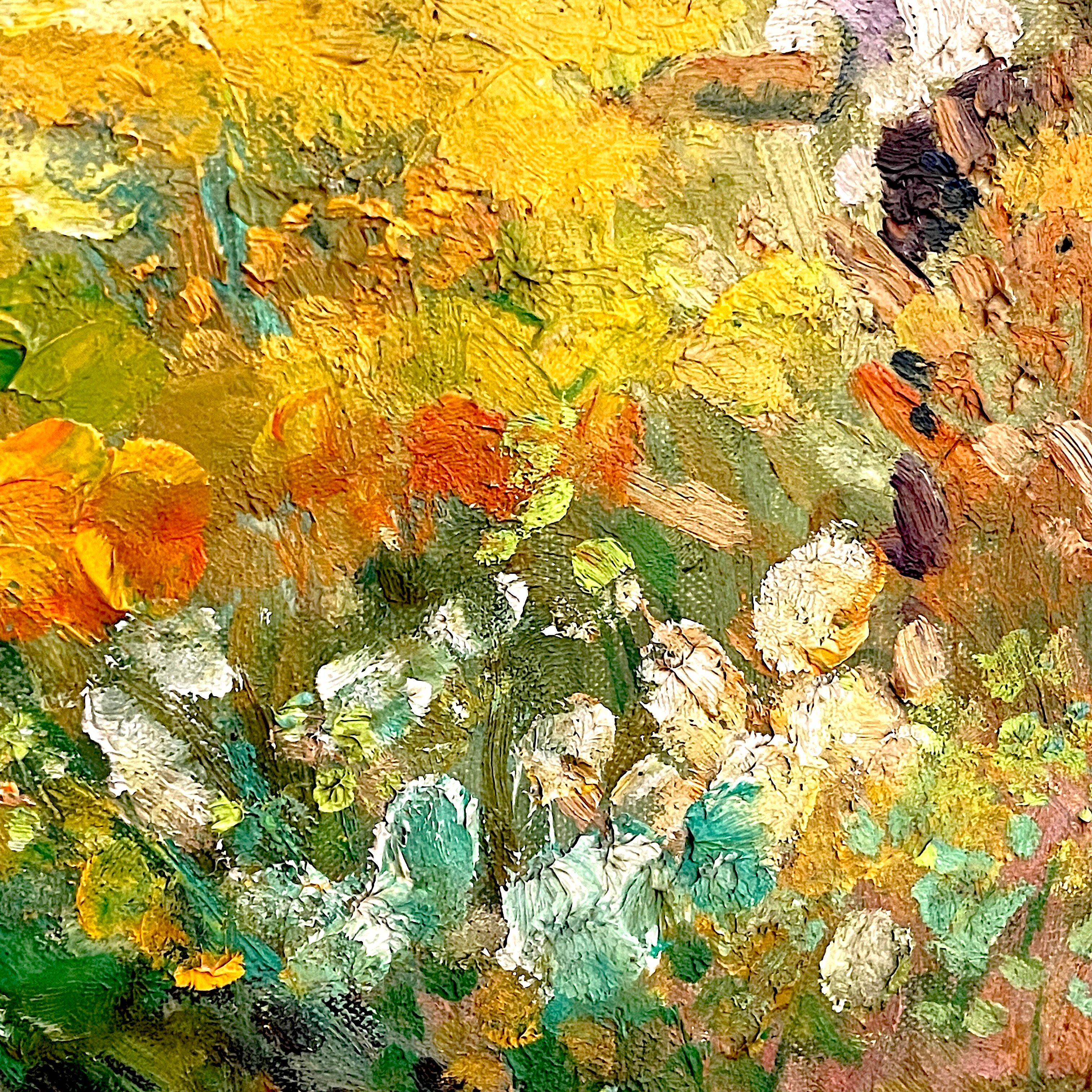 Impressionist painting, Robert Crommelynck " Landscape of Animated Fagne ", ca 1947