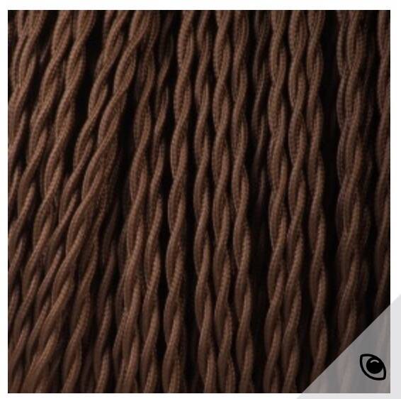 Ceramic lamp, 2M fabric cable, rope lampshade