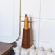 Pepper mill in the shape of a lighthouse or stylized Viking, Denmark, 1960s