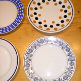 Set of 6 different dessert plates