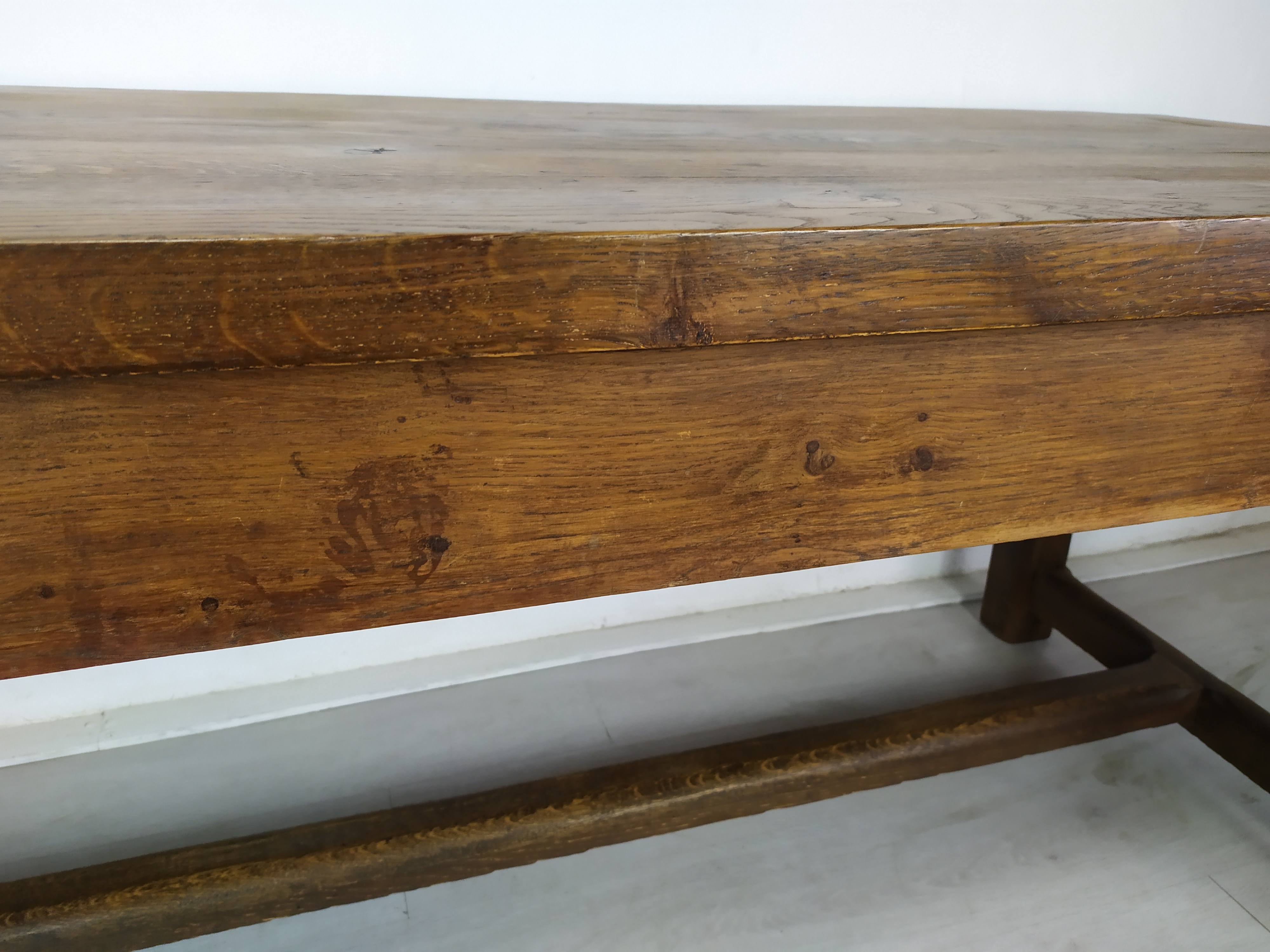 Oak farmhouse table
