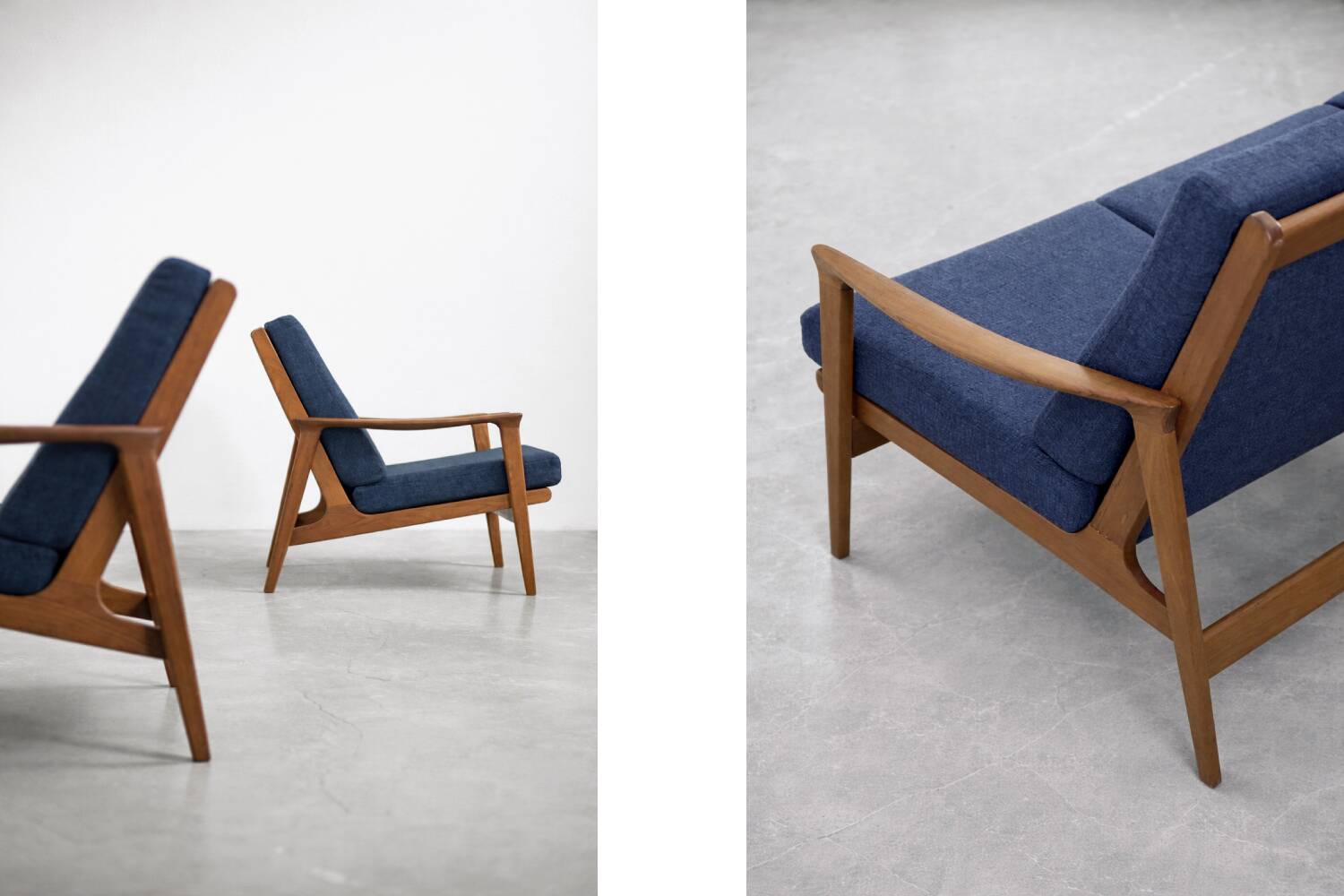 Vintage Mid-Century Australian Modern Teak Sofa & Armchairs by Parker Furniture