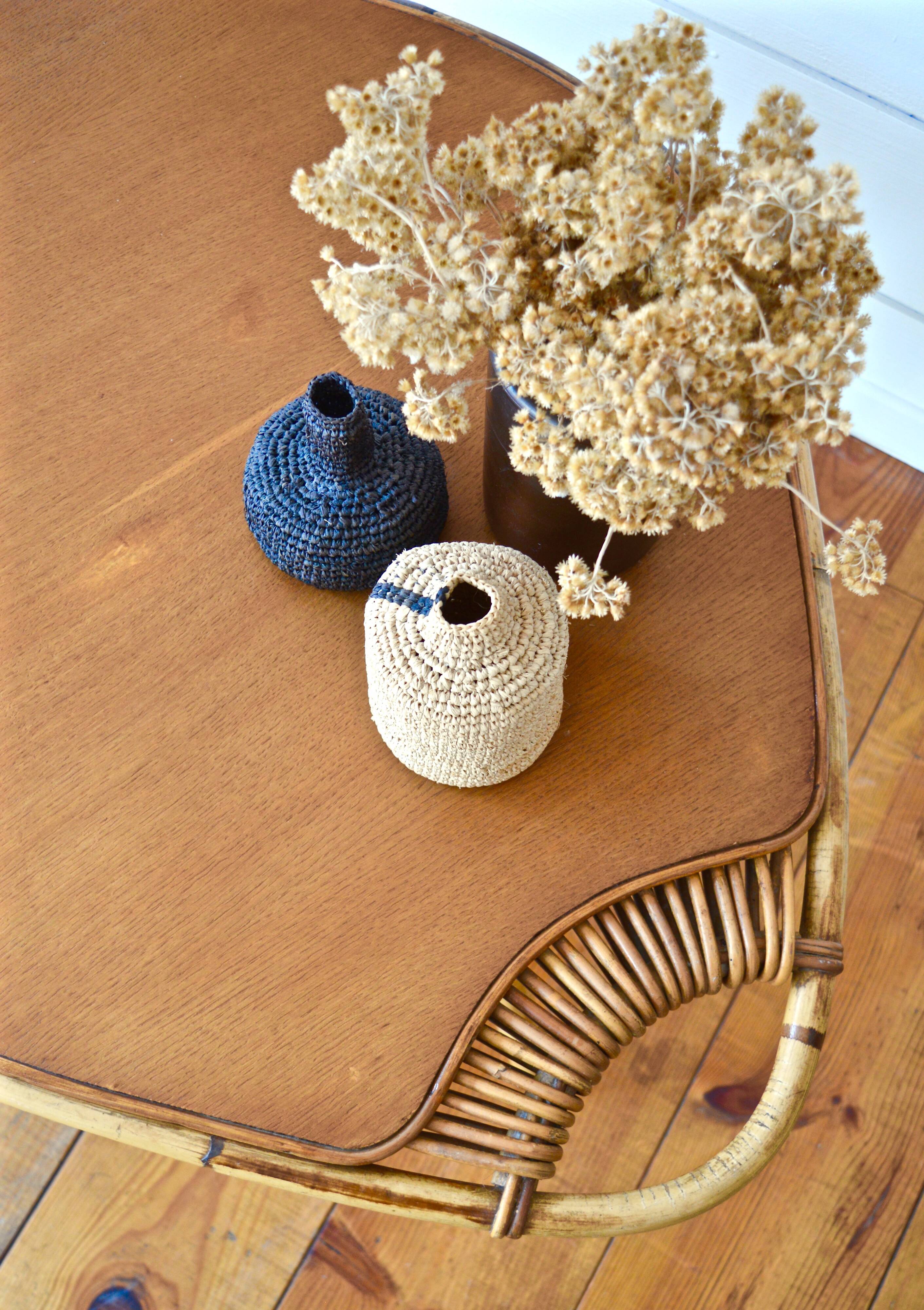Janine Abraham rattan coffee table