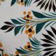 HB Quimper plate, Camaïeu model, green and saffron floral decoration