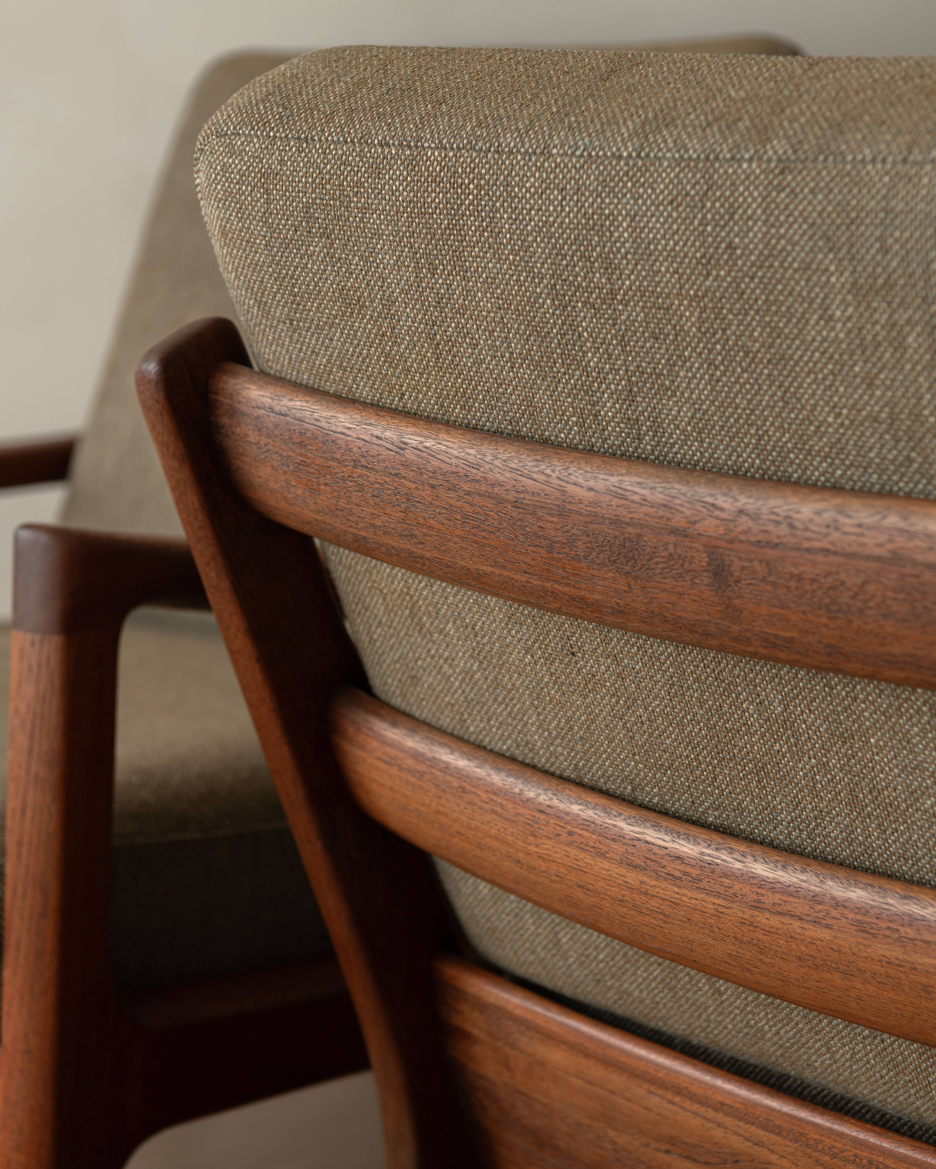 Vintage Senator Armchairs by Ole Wanscher for Cado Set of 2