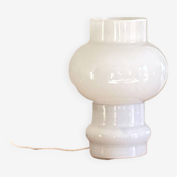 Vintage 60s white opaline glass table lamp LAMP-7146