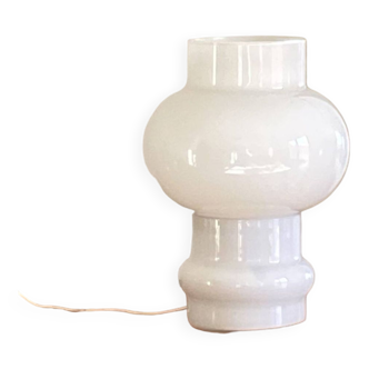 Vintage 60s white opaline glass table lamp LAMP-7146