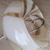 Vintage marbled Murano glass pendant light.